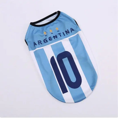 Pet Soccer Jersey for Small to Medium Dogs and Cats - Stylish Game Day Sports Apparel