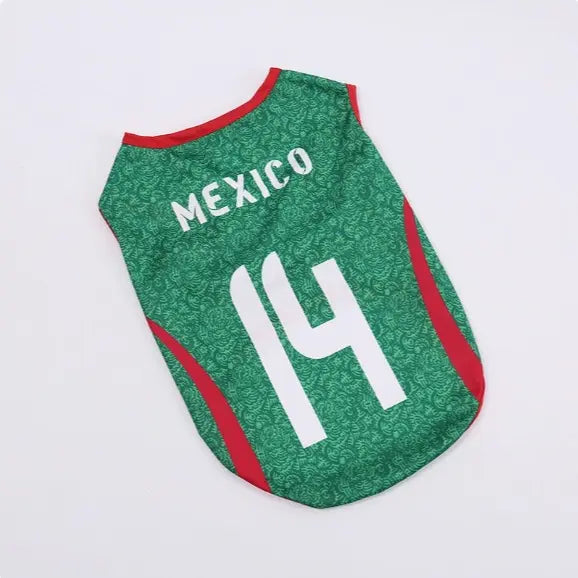 Pet Soccer Jersey for Small to Medium Dogs and Cats - Stylish Game Day Sports Apparel