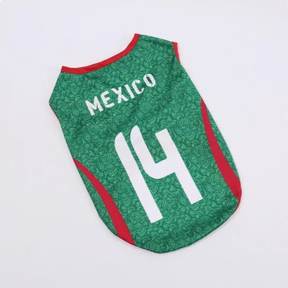Pet Soccer Jersey for Small to Medium Dogs and Cats - Stylish Game Day Sports Apparel